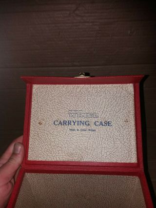 1950 ' s/60 ' s Vintage Winel Vinyl Carry Case for 45 ' s 7 