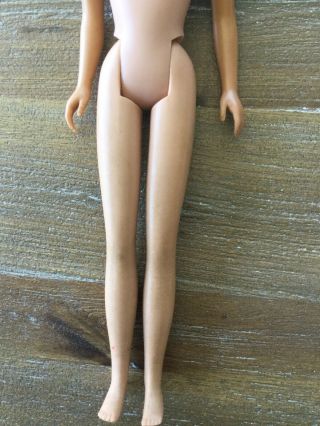 Vintage Skooter Doll - Golden Blonde,  Swimsuit - Yellow Dress - Pig Tails & Bows 3