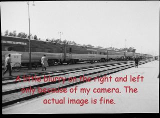 T7 - A Vintage Photo Negative - Passenger Train 1940s