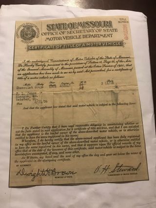 1928 Chevrolet Coupe Vintage Collector Document Title