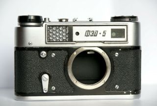 Fed 5 Ussr 35 Mm Vintage Film Rangefinder Camera Body M39 Mount