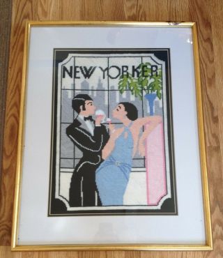 Gorgeous Vintage Embroidery,  " Yorker " Deco Style