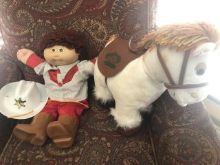 Vintage 1980’s Cabbage Patch Kids Doll With Horse Coleco Xaviar Roberts