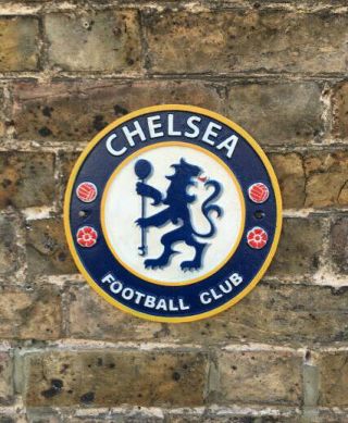Vintage Style Chelsea Fc Chelsea Football Club Heavy Cast Iron Plaque Badge