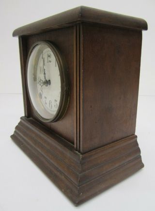 Vtg Antique EN Welch Sessions 8 Day Half Hour Strike Cathedral Gong Mantle Clock 3