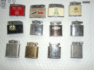 12 Vintage Cigarette Lighters