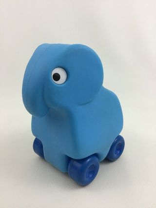 Little Tikes Pull Toy Wagon Animal Blue Elephant Toddler Toy Vintage 80s