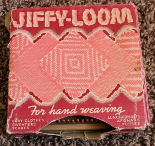 Jiffy - Loom For Hand Weaving Manufactured By Calcraft Company Vtg