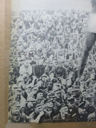 Vintage Black /White Poster THOU SHALT NOT KILL Peace political WAR 1967 in G184 4