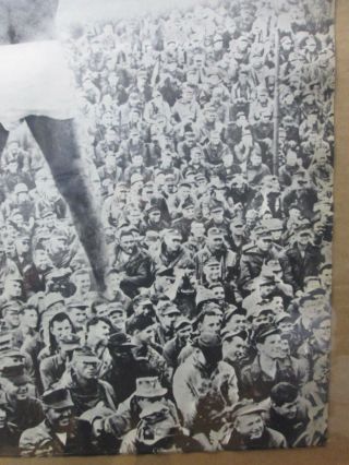 Vintage Black /White Poster THOU SHALT NOT KILL Peace political WAR 1967 in G184 5