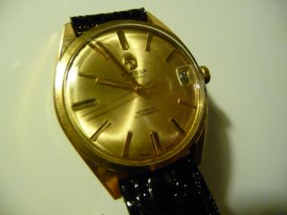Vintage Gold Plated Tressa 25 Jewel Automatic Watch With Date Window.  Swiss Gwo