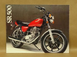 Vtg 1978 Yamaha Sr500 Motorcycle Brochure Specifications English & French