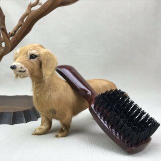 Fuller Brush Vintage Bakelite Flat Paddle Hairbrush Faux Wood Grain