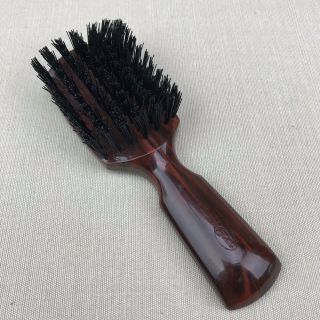 Fuller Brush Vintage Bakelite Flat Paddle Hairbrush Faux Wood Grain 2