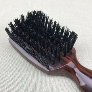 Fuller Brush Vintage Bakelite Flat Paddle Hairbrush Faux Wood Grain 8