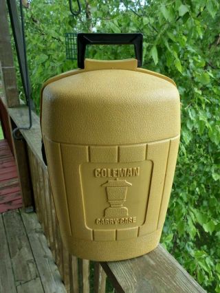 Vtg Coleman Gold Case 220 228 275 Lantern Clam Shell Carrying Storage July 1981