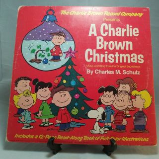 A Charlie Brown Christmas Vinyl Record Lp & Book Vintage