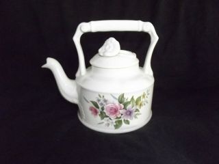 Vintage Arthur Wood England Petite Teapot 6307 Floral Square Handle