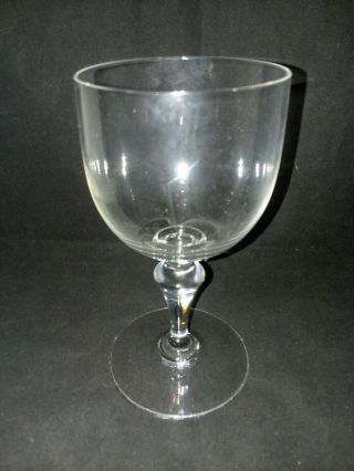 Normandie Signed Baccarat Crystal Tall Water Goblet France 9 Oz 6 1/2 Tall Vtg