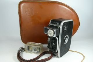 Old Vintage Bolex Paillard B8l Movie Cime 8mm Film Wind Up Camera