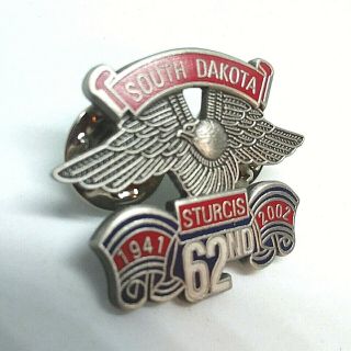 Harley - Davidson Vintage 62nd Sturgis South Dakota 1941 - 2002 Pin