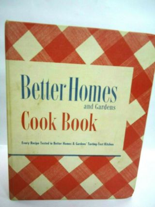 Vintage Better Homes And Gardens Cook Book 5 Ring Binder & Recipes 1948