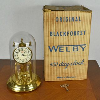Vtg Welby Kundo Anniversary Clock Made In West Germany -
