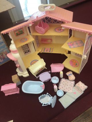 Vintage G1 My Little Pony Lullaby Nursery Playset (incomplete) With Box