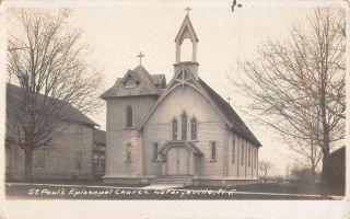 La Fargeville York St Pauls Church Real Photo Vintage Postcard K689440