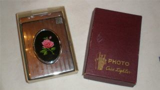 Photo Case Lighter " Lido " Lighter/cigarette Case Vintage 1930s/40s.