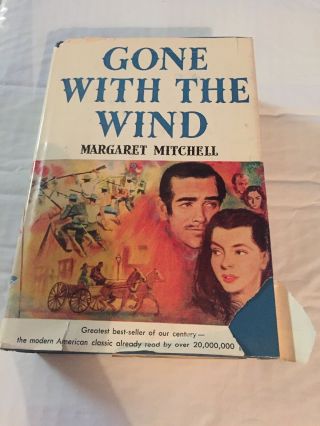 Vtg Gone With The Wind Book W/ Dust Jacket By Margaret Mitchell 1936 / 1964
