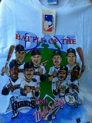 Vintage 1989 World Series Battle Of The Bay Sf Giants Oakland A 