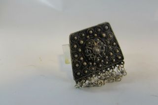 Vintage Sterling Silver Pin/brooch/pendant Filigree 925 Jerusalem Israel 1960s