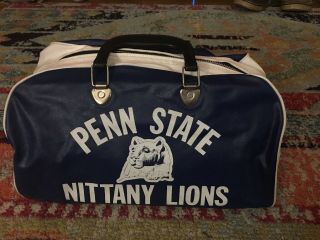 Vintage Penn State Gym / Athletic Bag With Zipper