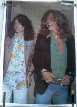 Led Zeppelin Robert Plant Jimmy Page For Jennifer 1979 Vintage Orig Music Poster