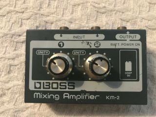 Boss Km - 2 2 - Channel Vintage Micro Mixer.  Very Rare
