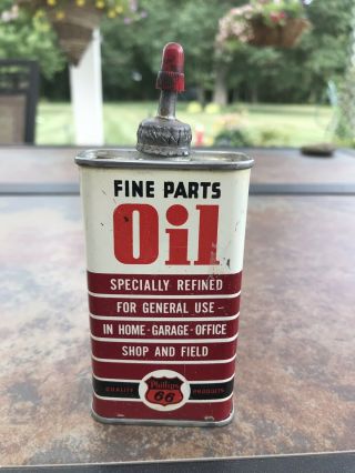Vintage Oil Can Phillips 66 Fine Parts Oil Empty