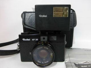 Vintage Rollei Xf - 35 Rangefinder 35 Mm Film Camera W/ Sonnar 40 Mm/2.  3 Lens Vg