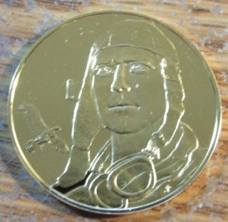 Vintage Charles Lindbergh Franklin Sterling Silver Medal - 11.  8 Grams