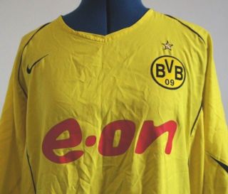 Nike Borussia Dortmund 2004/05 Mens Home Shirt/jersey Mens Xl Eon Bvb 09 Vintage
