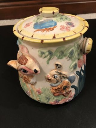 Vintage Bambi Cookie Jar Disney