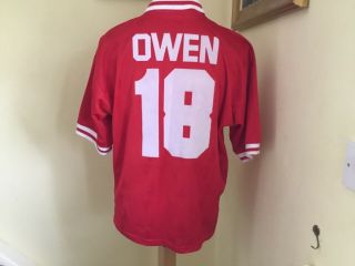 Vintage 1996 - 1998 Liverpool Home Shirt,  Owen 18 Vgc,  Large Reebok