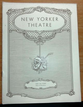Vintage 1931 Playbill York Yorker Theater Boccaccio
