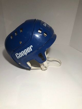 Vintage Cooper Sk 600 Blue Hockey Helmet Adult Size Ken Wreggett