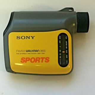 Vintage Sony Srf - X90 Sports Am/fm Monocular Radio Stadium Radio