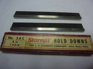 Vintage Starrett Hold Downs 54c - One Pair 6 "