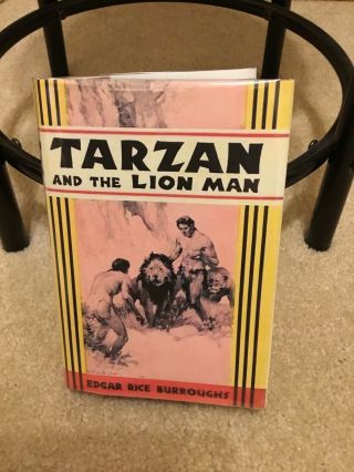 Vintage Tarzan And The Lion Man Edgar Rice Burroughs J.  Allen St.  John Art 1934