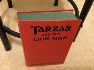 Vintage TARZAN and the LION MAN Edgar Rice Burroughs J.  Allen St.  John Art 1934 3
