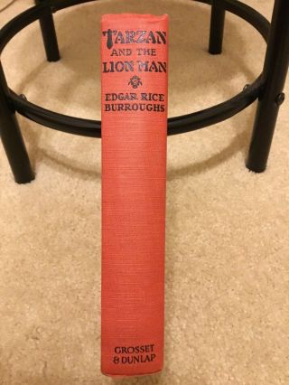 Vintage TARZAN and the LION MAN Edgar Rice Burroughs J.  Allen St.  John Art 1934 8