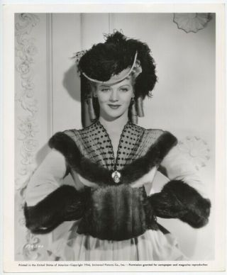 Martha O’driscoll 1944 Vintage Hollywood Glamour Portrait Stunning Elegance